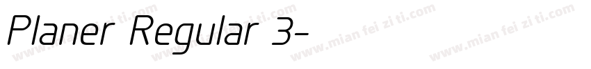 Planer Regular 3字体转换